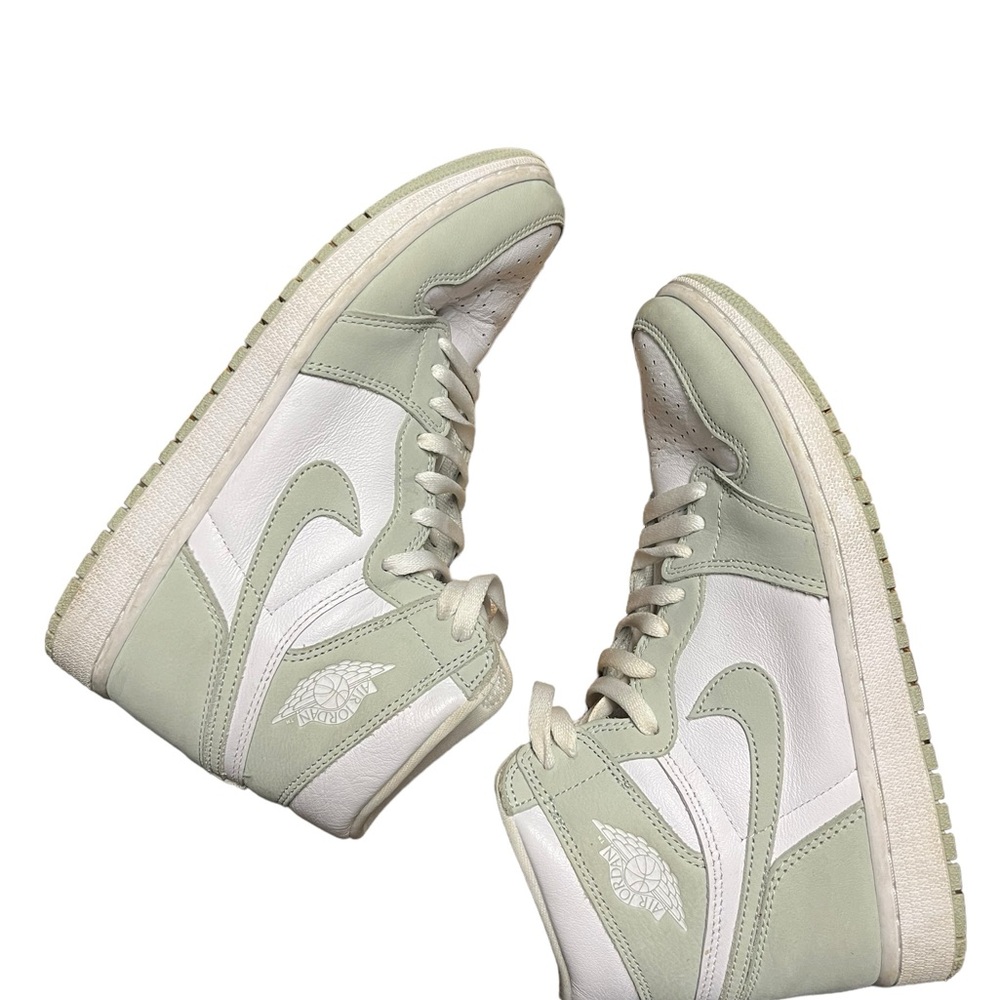 Women's White and Cream High-Top Sneakers - Picture 12 of 14